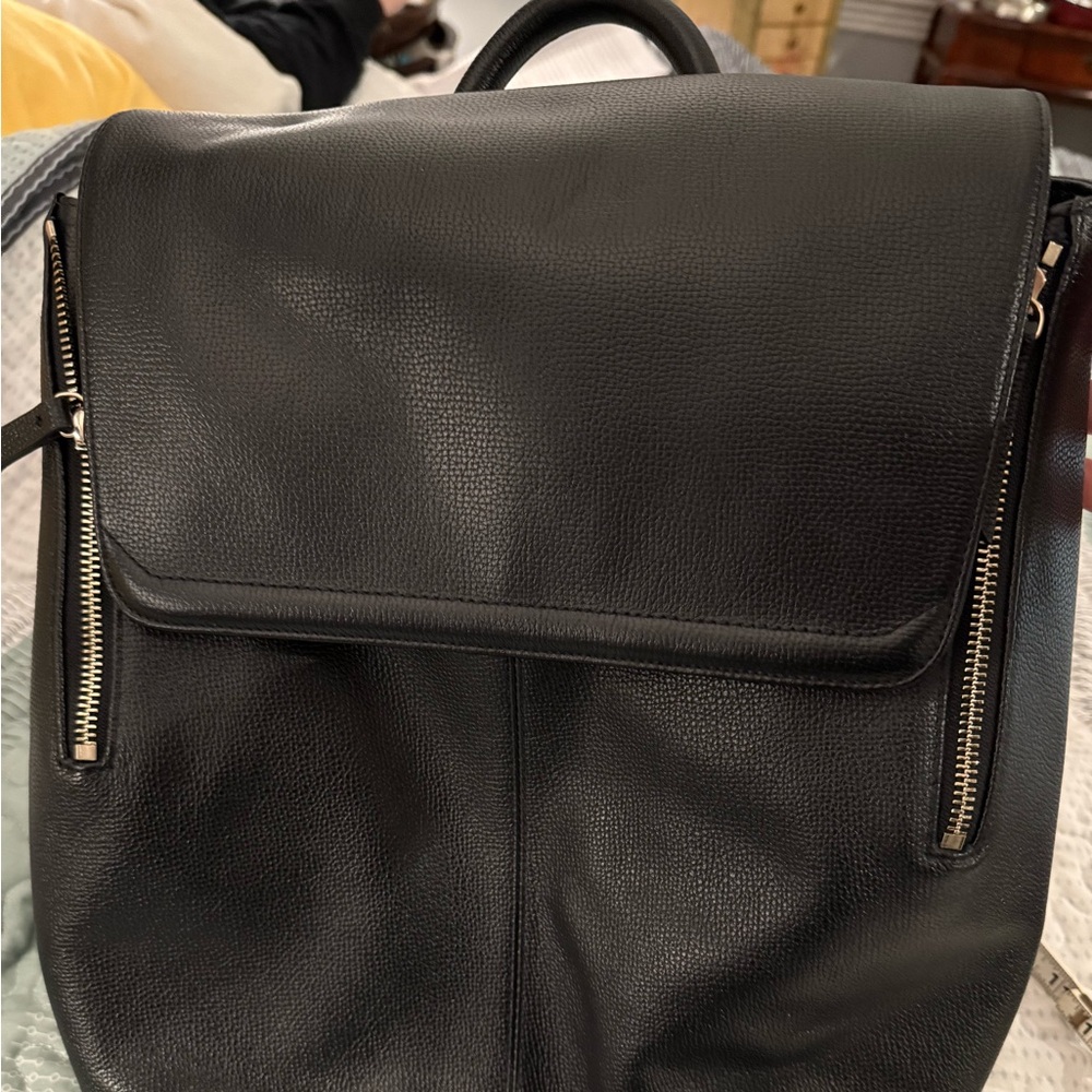 Samsonite Black Leather Backpack - Picture 2 of 12